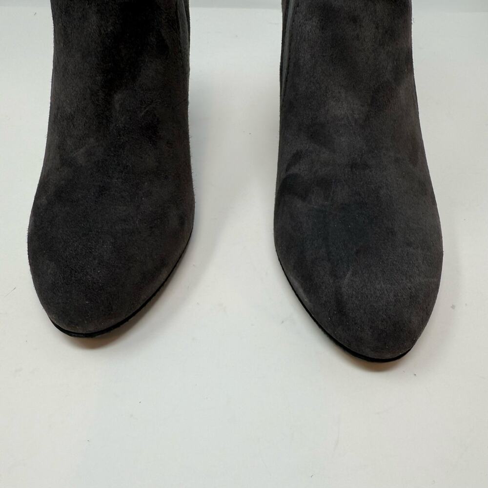 Stuart Weitzman Boots Women's 7M Fifer 80 Slate Suede Mid Calf Stretch NWOT - Picture 10 of 10